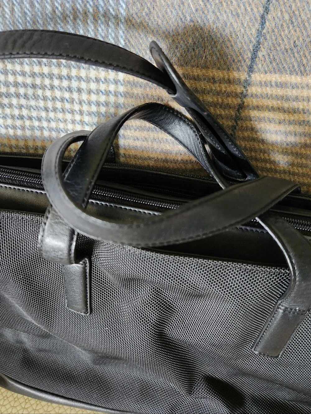 Tumi 43007D3 Ballistic Nylon Laptop Black Men's Briefcase with Shoulder Strap